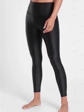 Athleta Elation Sheen full length black tight